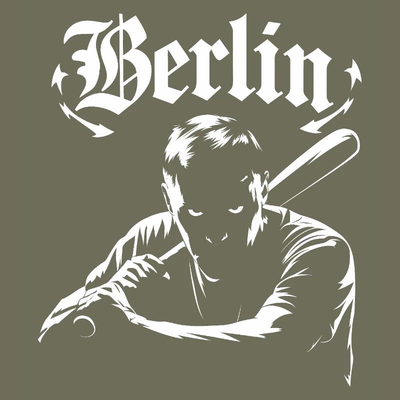 Berlin graphics with shadow effect