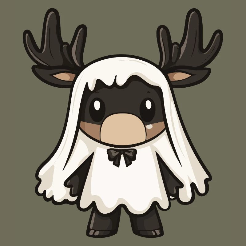 Elch Halloween Geist