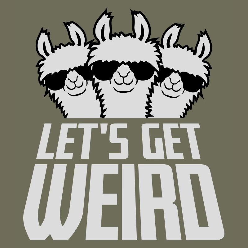 Let's Get Weird 3 Lama Freunde Team Sonnenbrille
