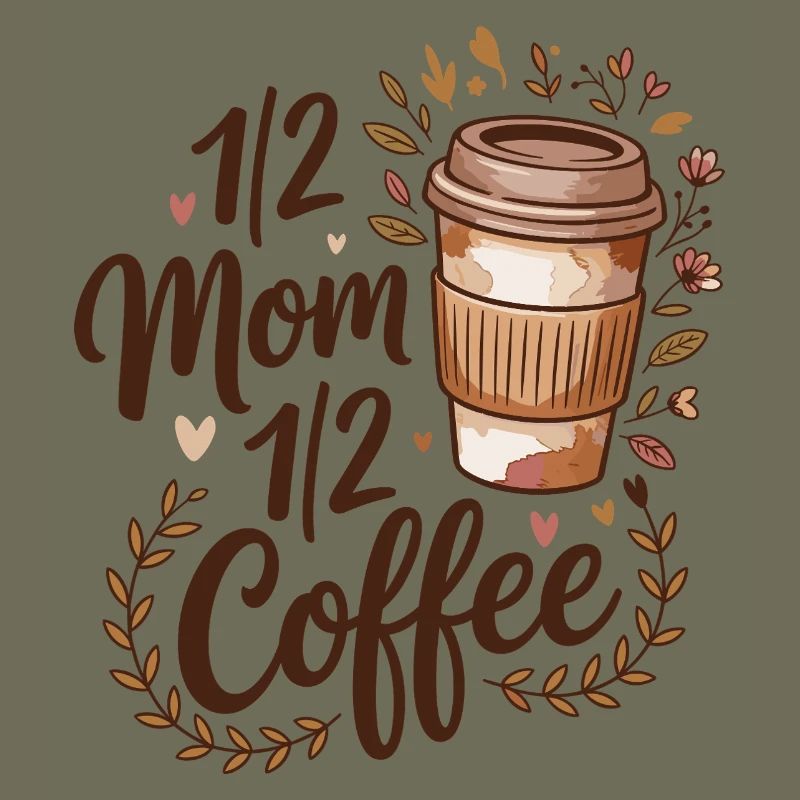 Mutter Koffein Halb Mama Halb Kaffee
