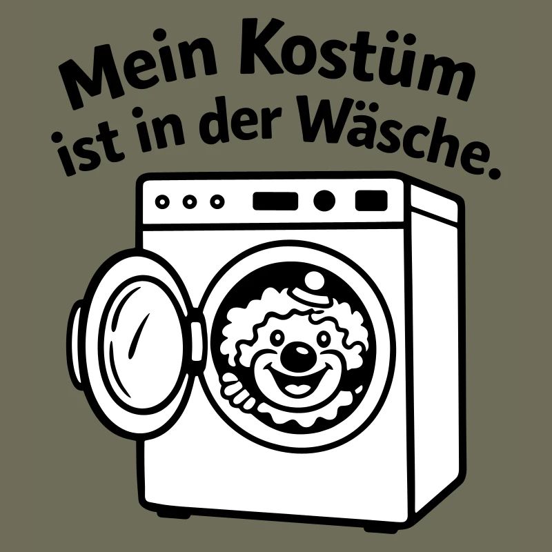 Karneval_Muffel: Kostüm in Wäsche