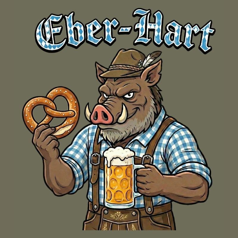 Eber-Hart Bierheld mit Brezel