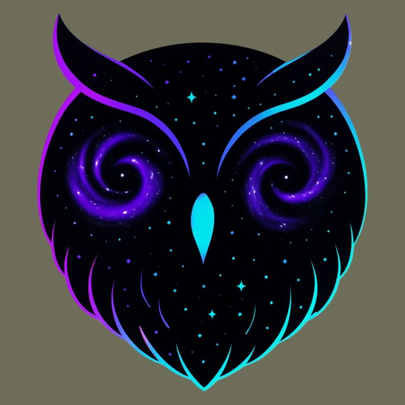 Kosmischer Eulengalaxie-Nachtraptor