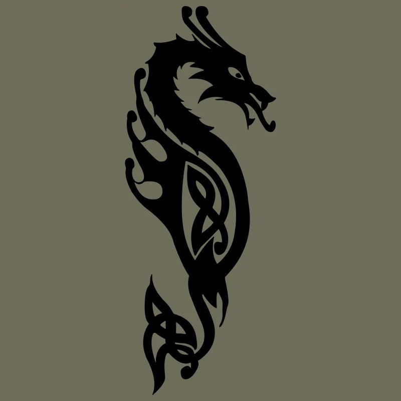 Monströse Seeschlange oder Drachenvektor