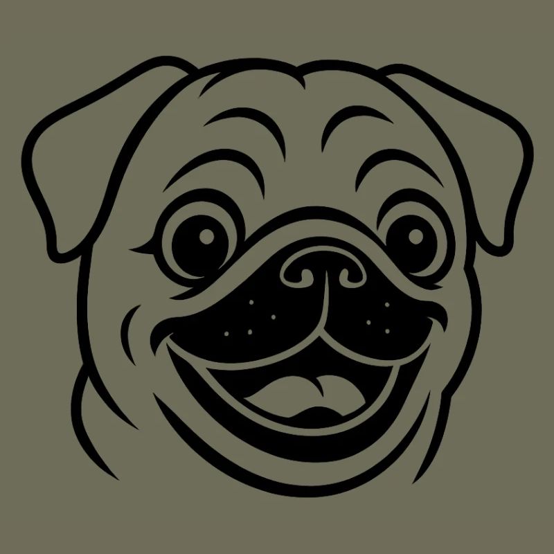 TinyPaws Black & White Edition Mops Style b