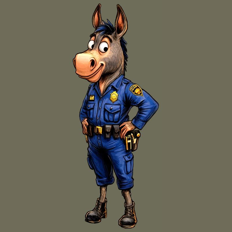 Polizei Esel