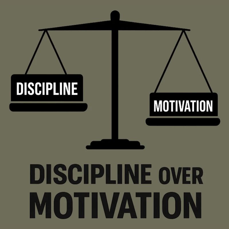 Disziplin über Motivation