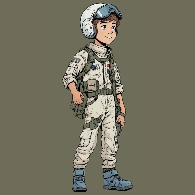 Vintage Comic Kampfpilot