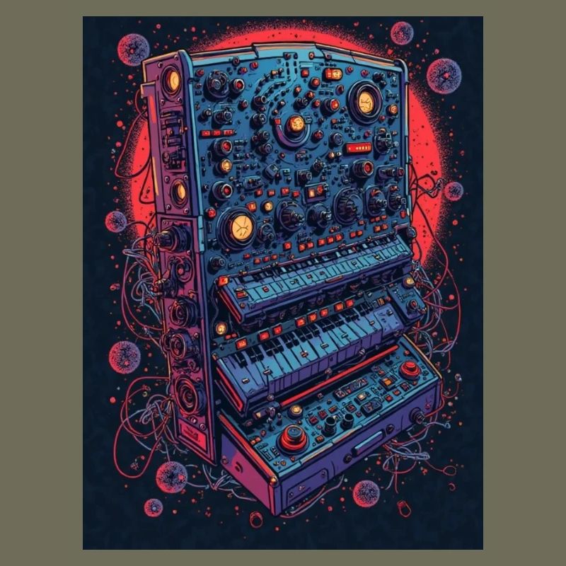 Futuristic electronic music device