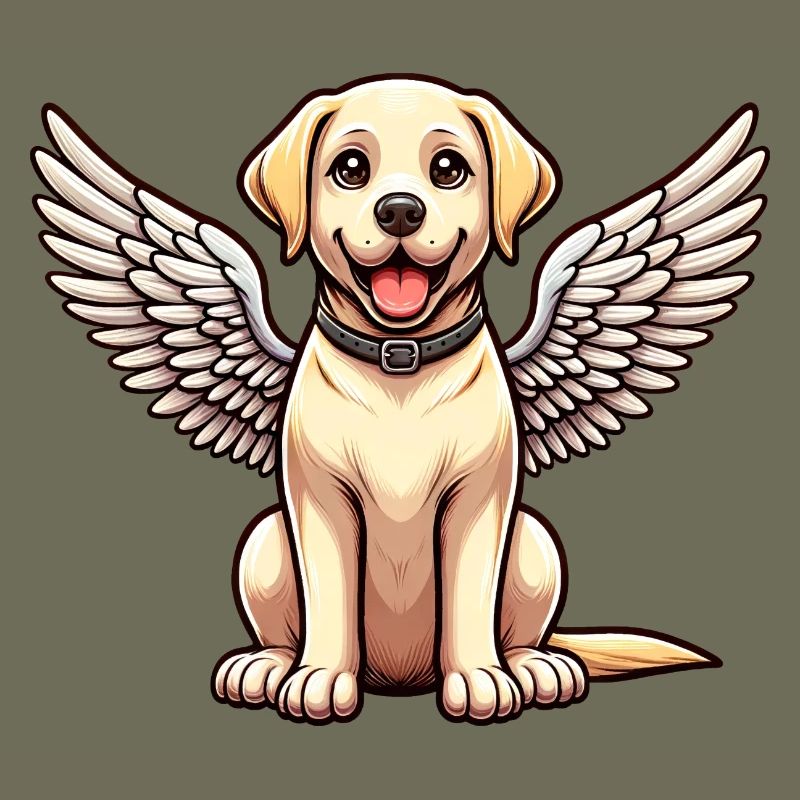 Labrador Retriever Comic Engel