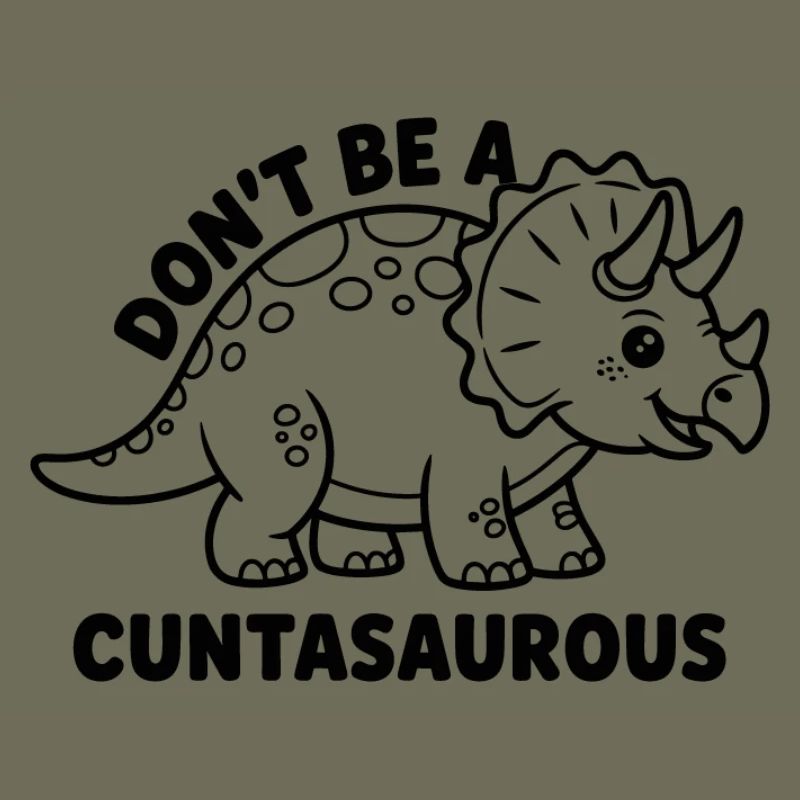 Bunter Dinosaurier mit positiven Gedanken