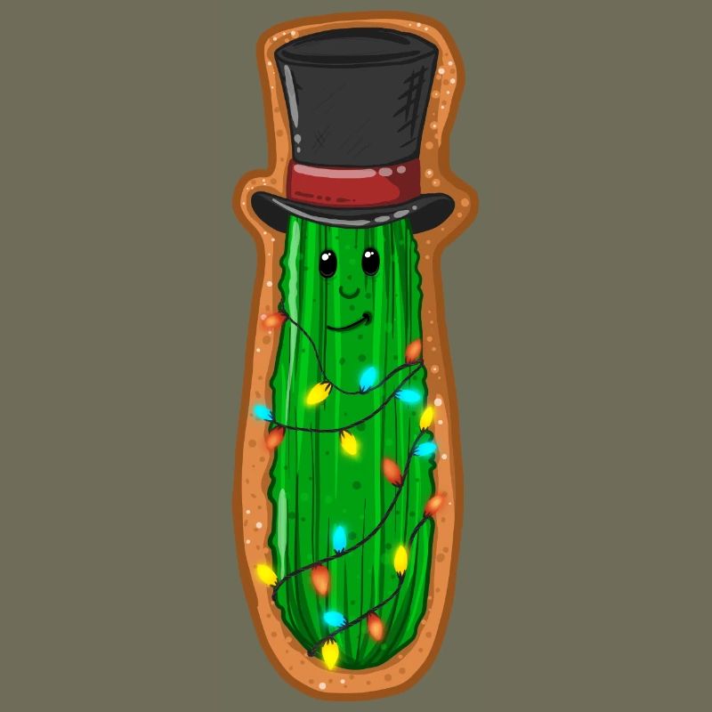 Concombre de Noël avec haut-de-forme