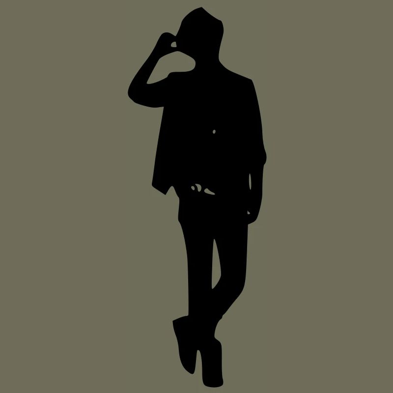 Model boy silhouette