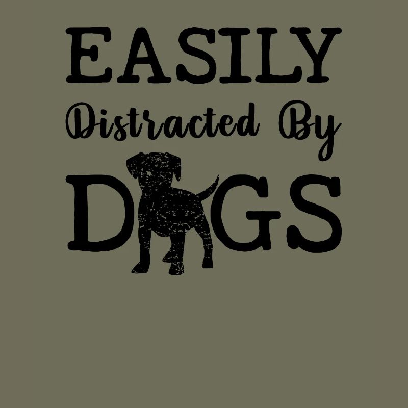Easily distracted by dogs