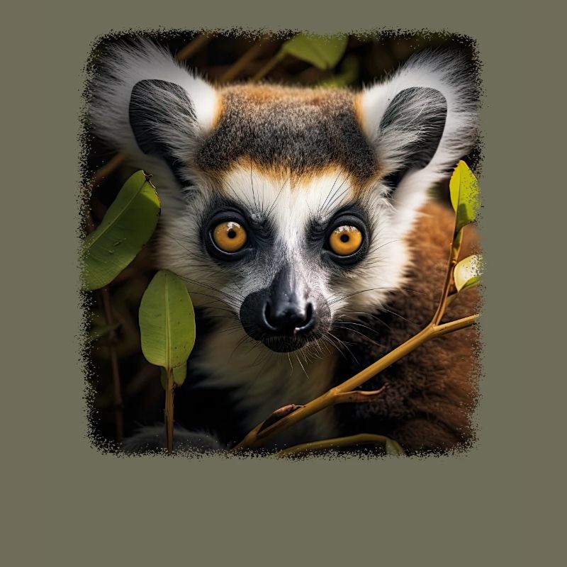 Ring-tailed lemurs realistic ring-tailed lemur