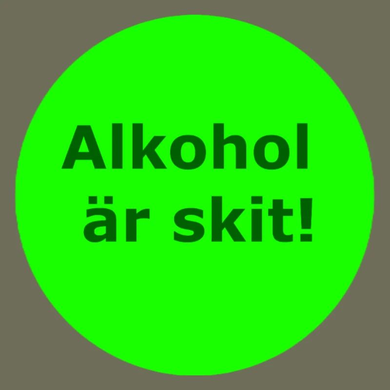 L’alcool, c’est nul (cercle vert)