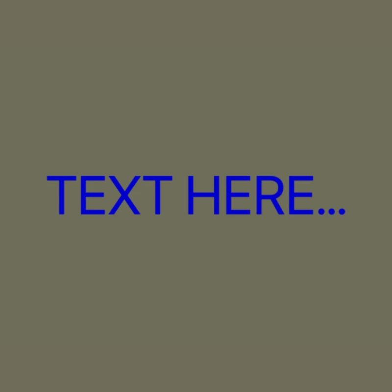 Plain Text Blue Text Print