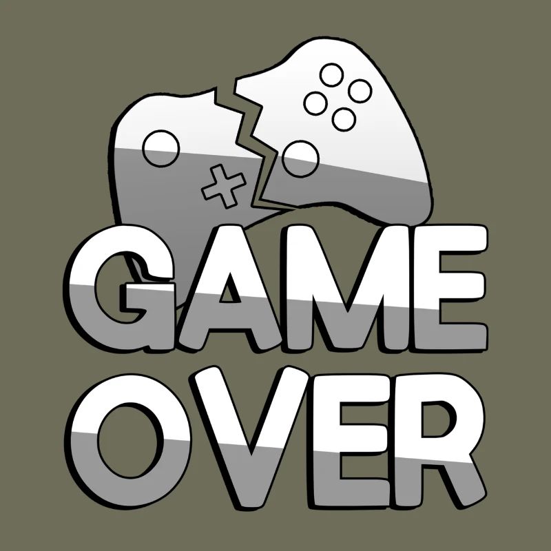 GAME OVER + Controller - Gaming
