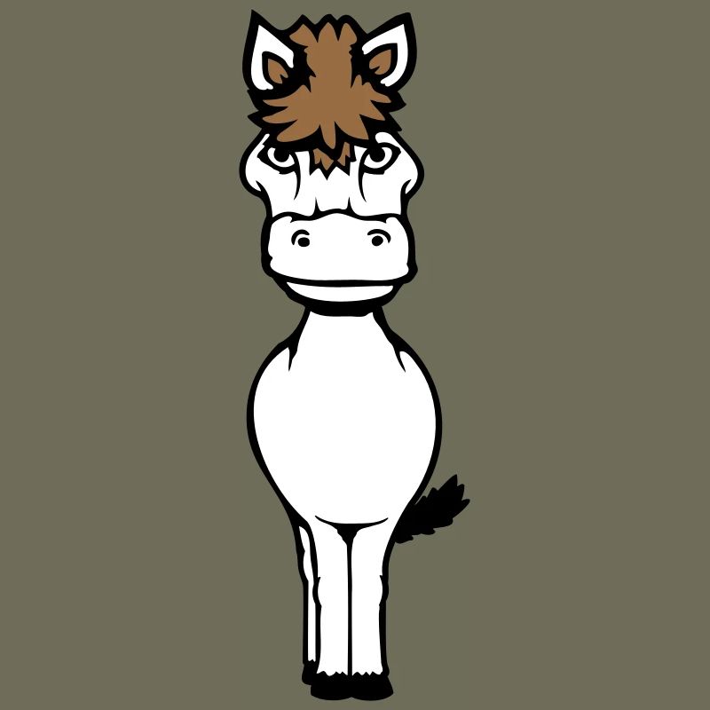 Pferd Süß Pony Fohlen Pferdemädchen Niedlich Comic