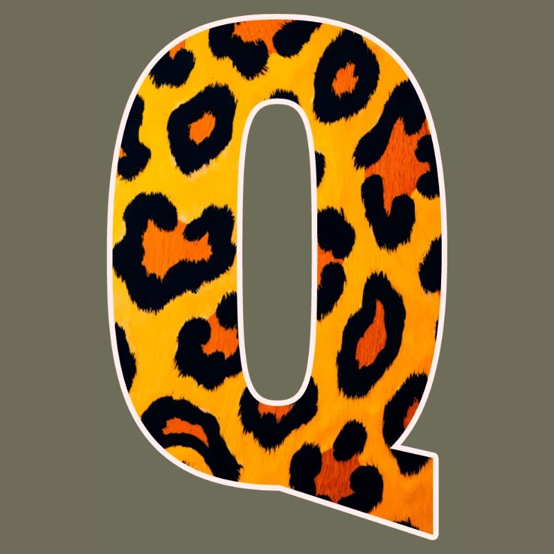 Leopard_Buchstabenmuster_-_Q