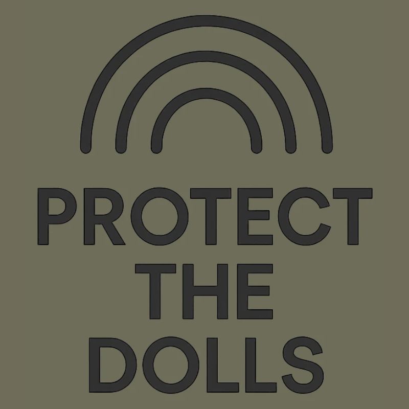 Protect the dolls protective motif rainbow design