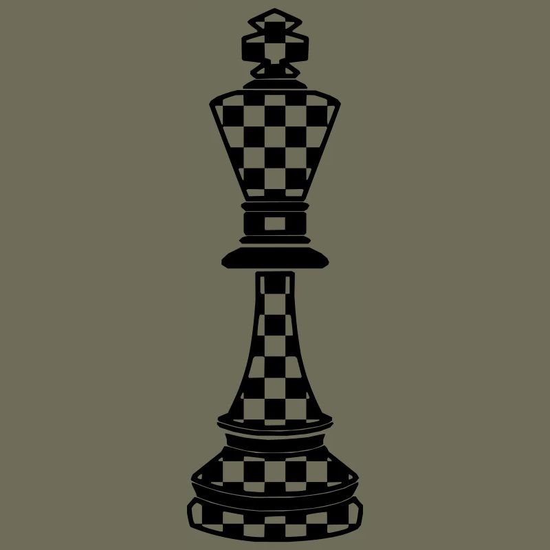 Chess king plaid