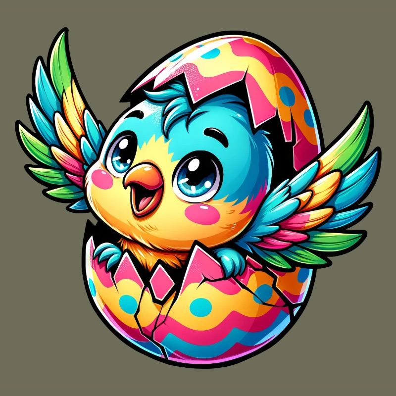 Easter Parrot Hatches from Egg