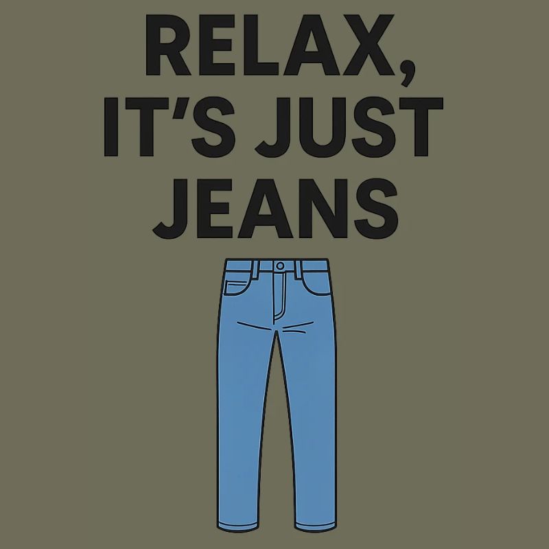 Relax It's Just Jeans Graphic Tee