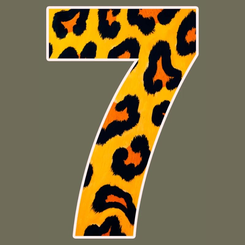 Leopard 7 Neon Muster