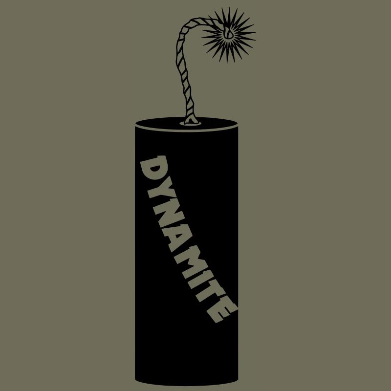 Burning dynamite rod