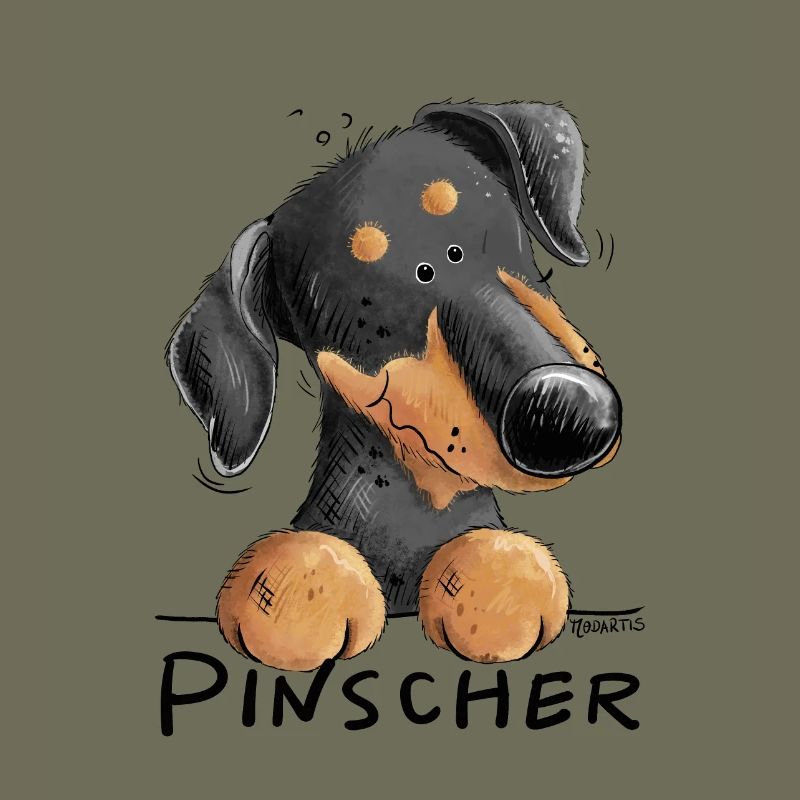 Lustiger Pinscher I Hund Comic