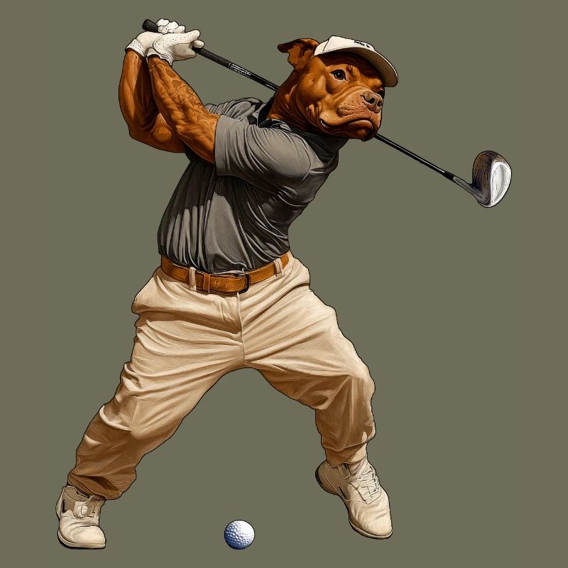 Pitbull Golfer