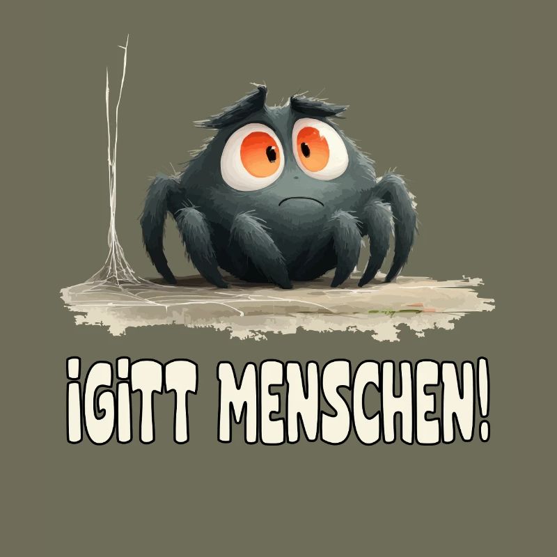Lustige Igitt ! Menschen Spinne