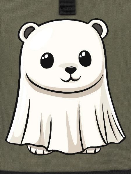 Eisbär Halloween Comic Geist