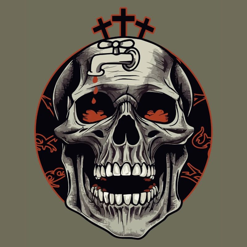 Brain Crash Skull
