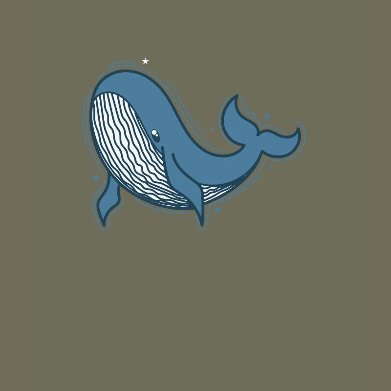 Rorqual bleu dans l’eau de mer