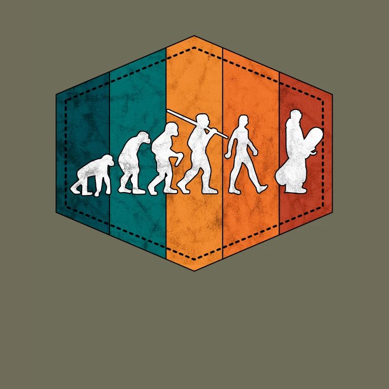 Snowboarder Evolution Snowboard retro