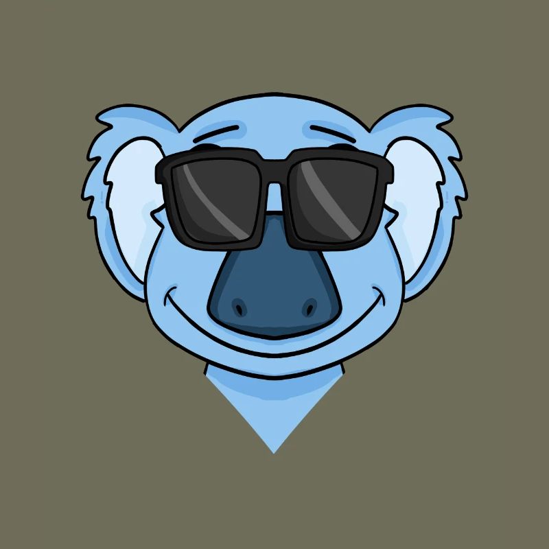 Koala with glasses