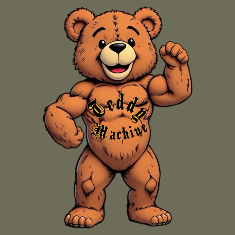 Teddy Machine Tattoo Bear