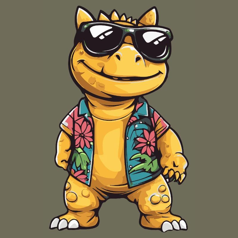 Dinosaur stegosaurus summer