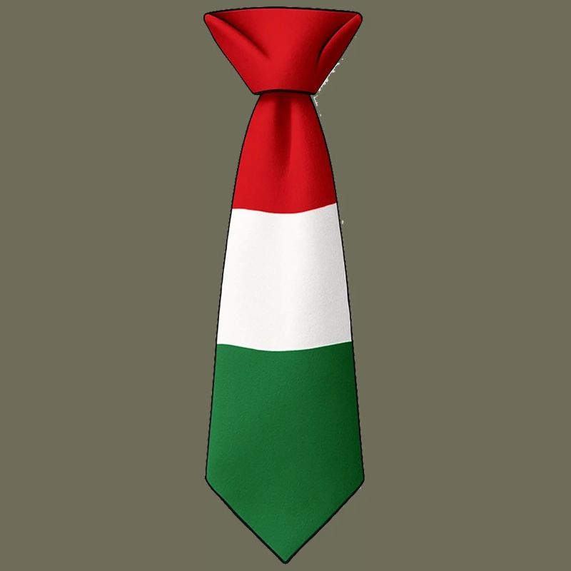 Hungary flag on tie