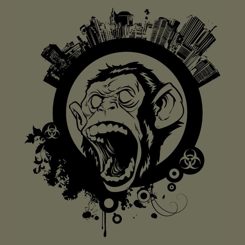 urban monkey, affe