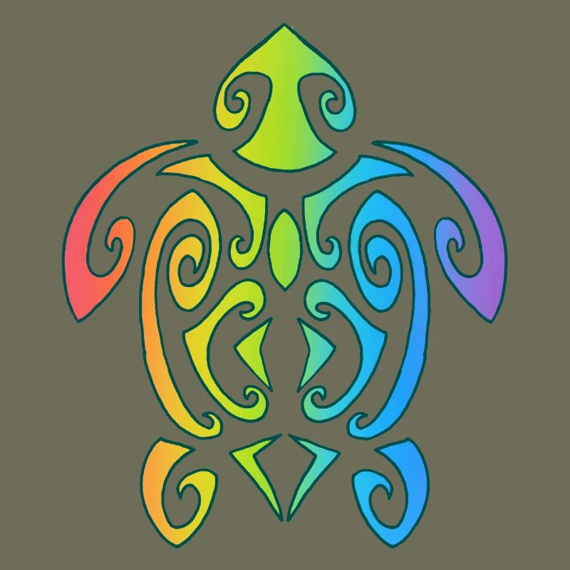 Rainbow Polynesian Turtle