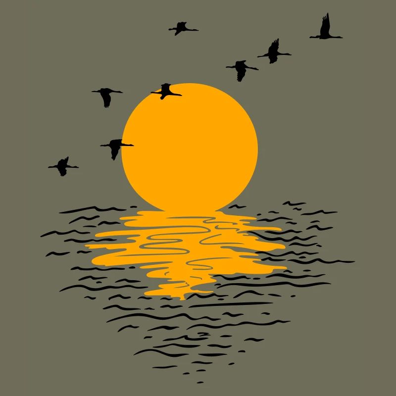 Wild Geese Cranes Spring