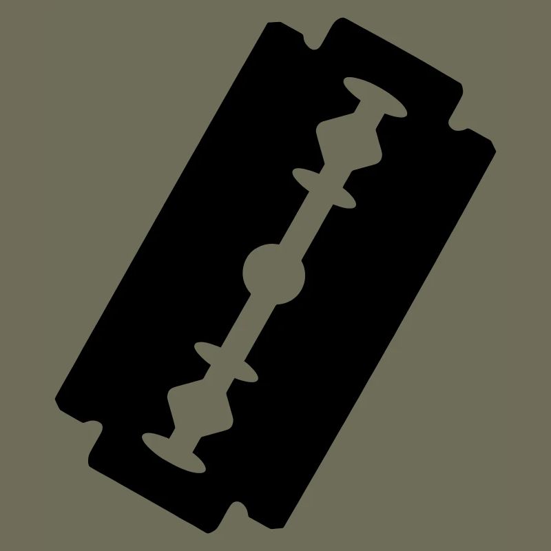 Logo-Rasierklinge.
