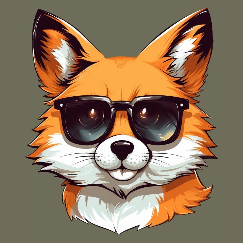 Cool Red Fox: Sunglasses Style