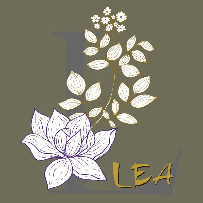 Lettre L Initiale Lea
