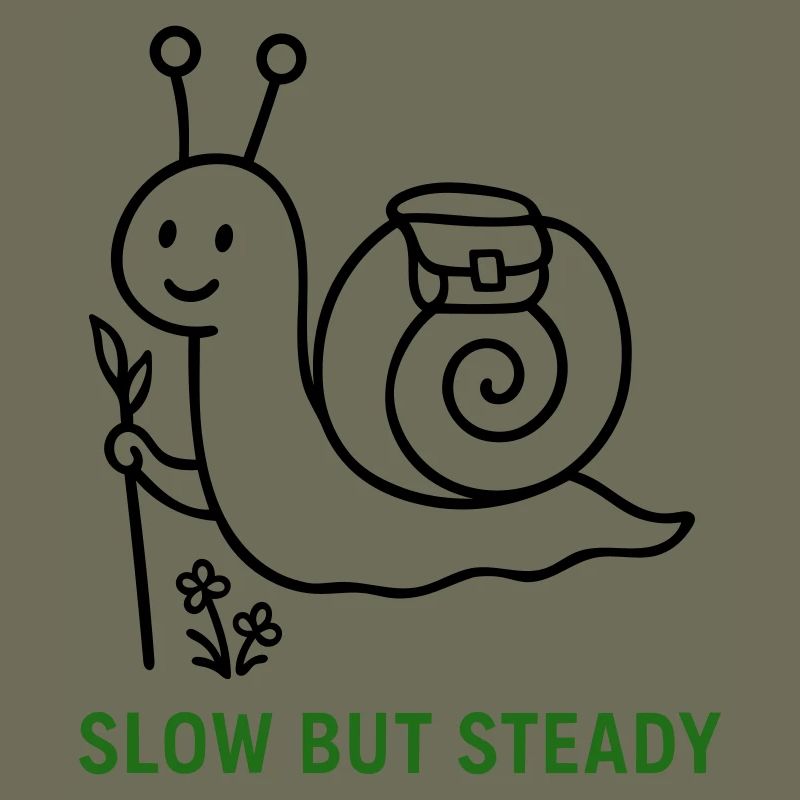 Wanderschnecke Slow but Steady