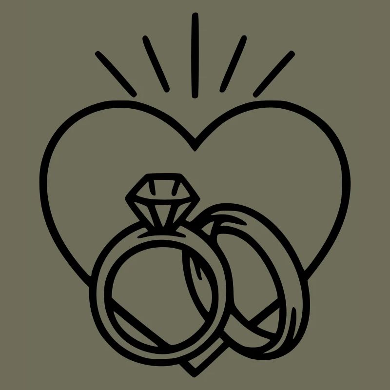 Hochzeit - Ring und Herz