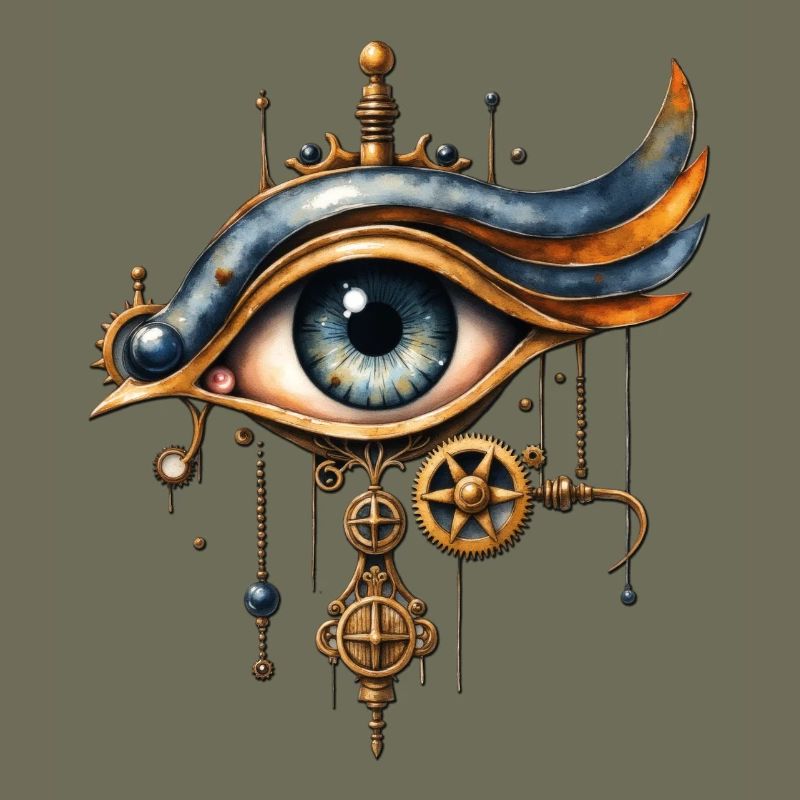 Oeil mécanique steampunk